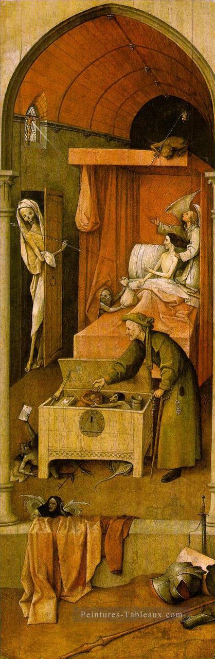 La mort et l’avare moral Hieronymus Bosch Peintures à l'huile